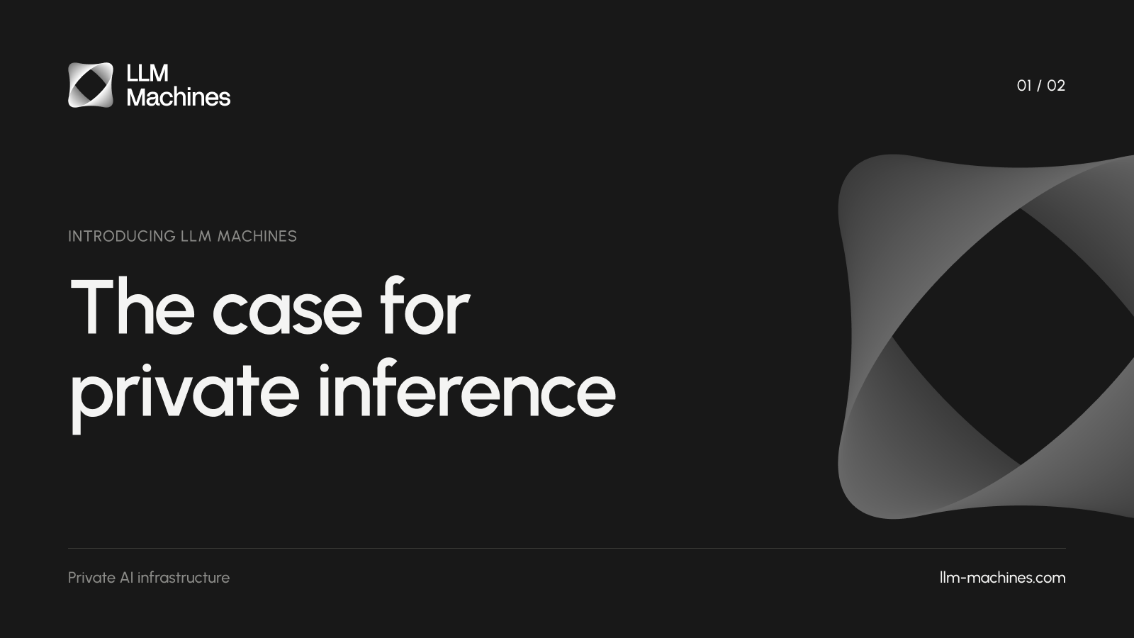 The case for private inference. LLM Machines introduction series, part 1 of 2.